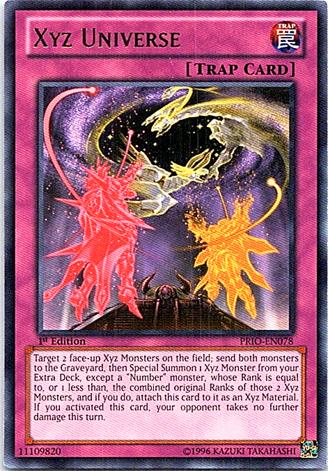 ヴァイスシュヴァルツ xyz XYZ Universe PRIO-EN078 Yu-Gi-Oh! Card Light Play 1st Edition | eBay
