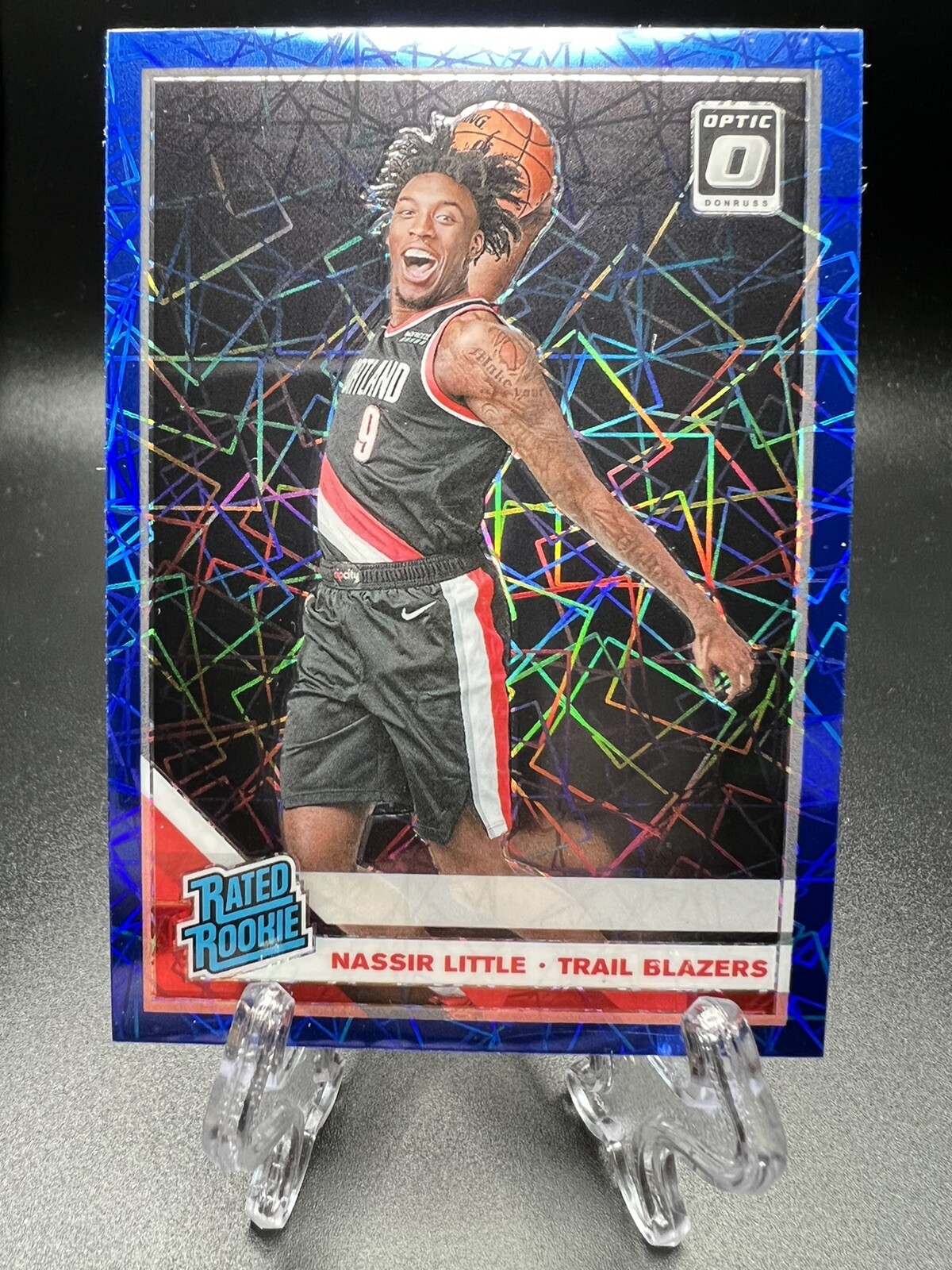 2019-20 Panini Donruss Optic Nassir Little Rated Rookie Blue Velocity #154 *