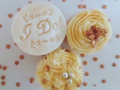 3D Hochzeit I Do Kuchen Prägestempel für Glasur Fondant Ton Cupcake Topper 6 cm UK