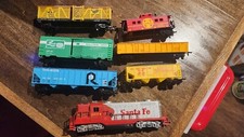 Vintage Bachmann Ho Scale Electric Train Set with Tracks, Sante Fe 2564 WORKS