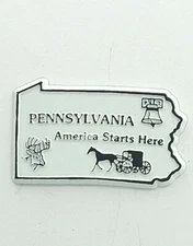 PENNSYLVANIA America Starts Here Fridge Magnet Souvenir 