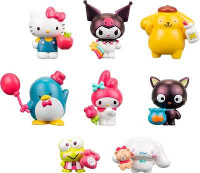 Hello Kitty® and Friends Rainbow Vibes Party, 2” Figure 8-Pack