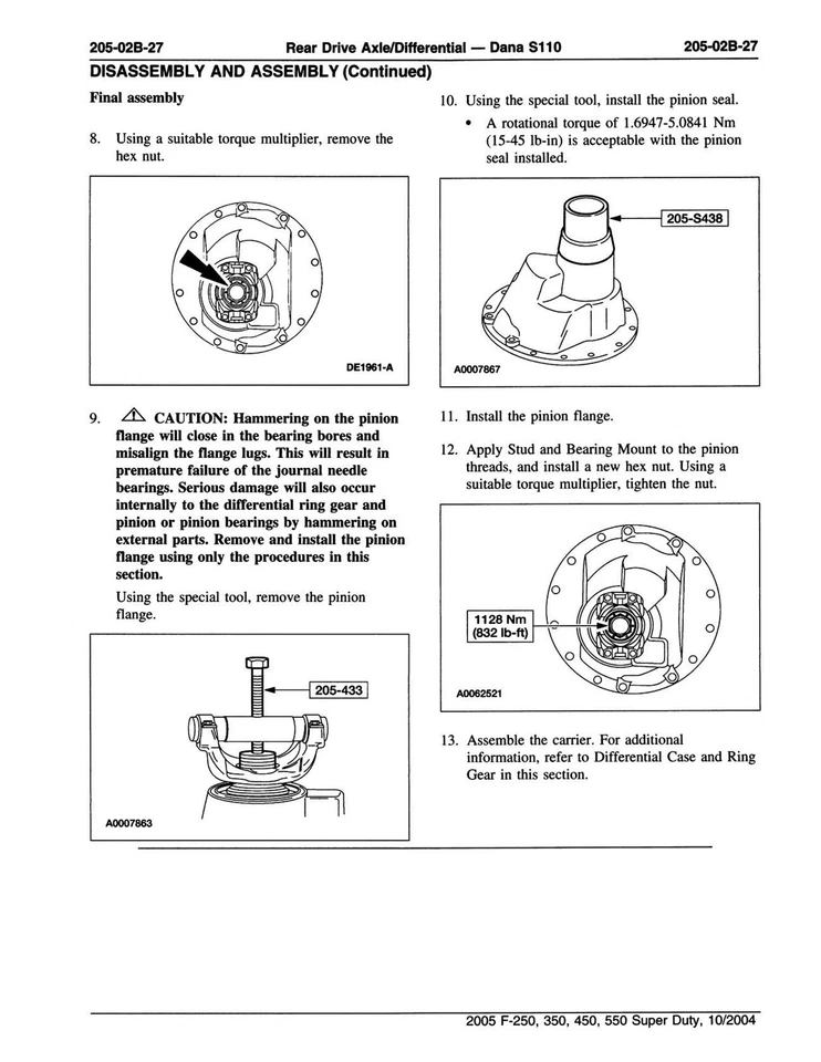 Ford Super Duty F-250 2005, F-350, F-450, F-550 manual de taller Foto 4 de 4