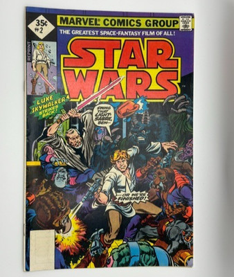 Star Wars #2 Marvel (1977) 35 Cent Reprint Whitman 1st App Han Obi Chewie Z0002