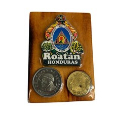 ROATAN HONDURAS TOURIST SOUVENIR MAGNET Coins...
