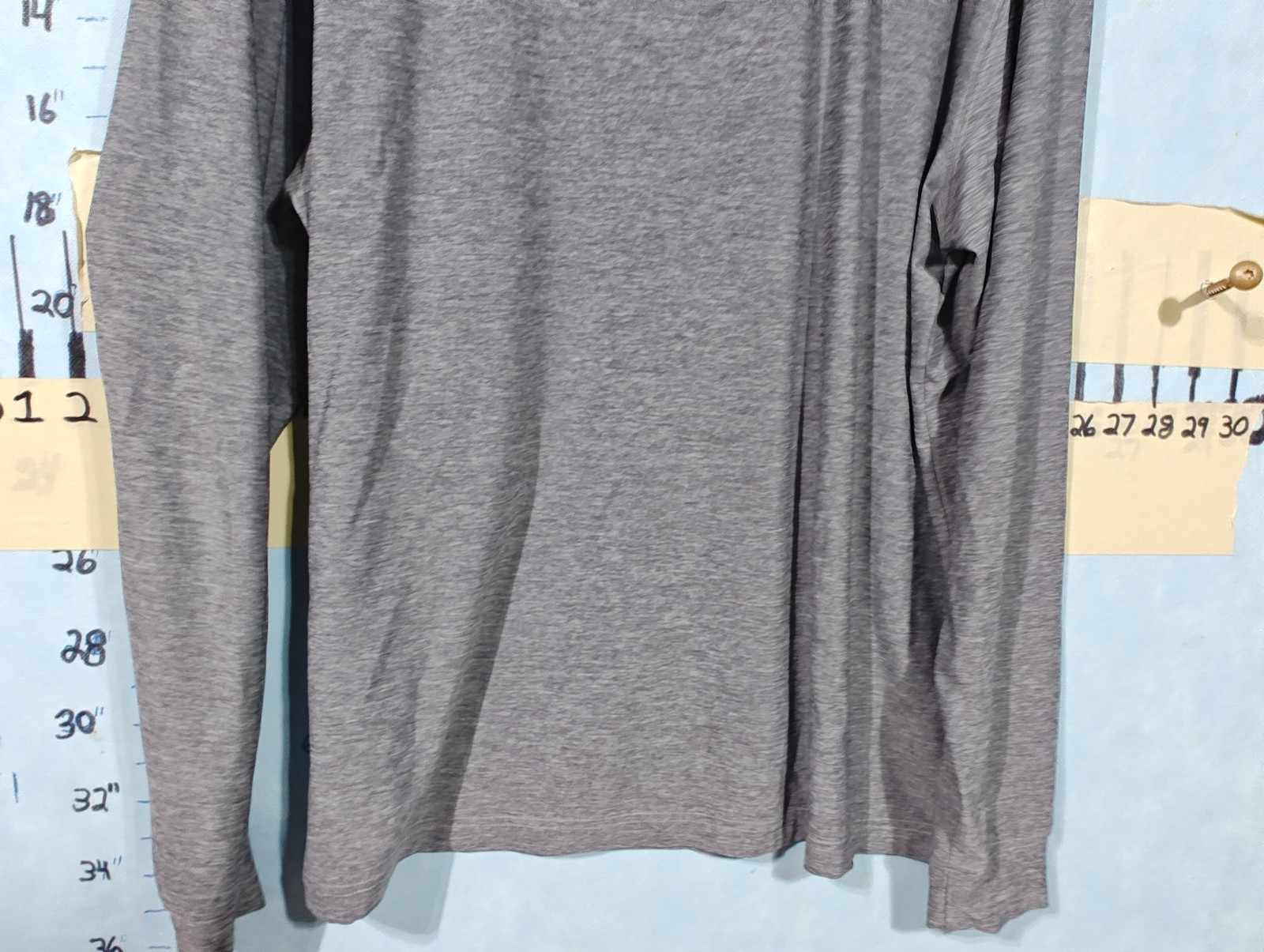 Straight Down Pullover Mens Large Gray Quarter Zi… - image 9