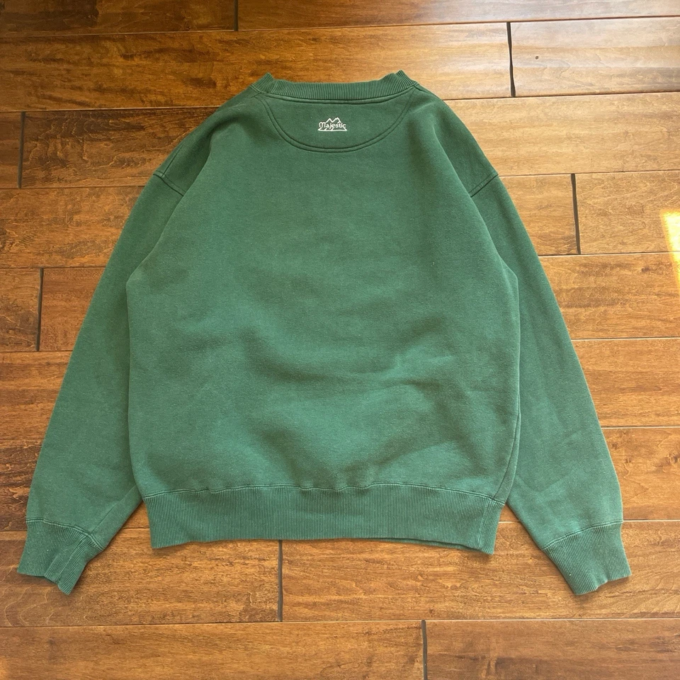Sudadera Vintage Años 90 Green Bay Packers Majestuosa Verde Cuello Redondo Talla L Foto 2 de 4