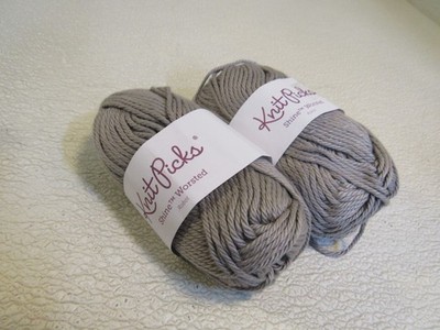 Knit Picks Shine Worsted Yarn Robot 2 Skeins 75 Yards Each