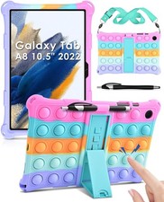 Slim Lightweight Case with Strap for 2022 Samsung Galaxy Tab A8 10.5 Inch