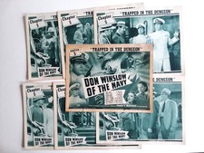 DON WINSLOW OF THE NAVY.....1941.....CHAP. 5, 6, 7...COMPLETE LOBBY CARD SETS