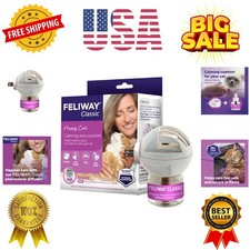 Classic 30 Day Cat Calming Plug In Pheromone Diffuser Starter Kit, 48ml - Hel...