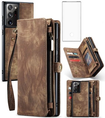 Case for Samsung Galaxy Note 20 Ultra Glaxay Note20 Plus 5G Zipper Wallet Cov...