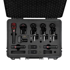 sE Electronics V PACK Arena Black 7pc Drum Microphone Pack w/Case