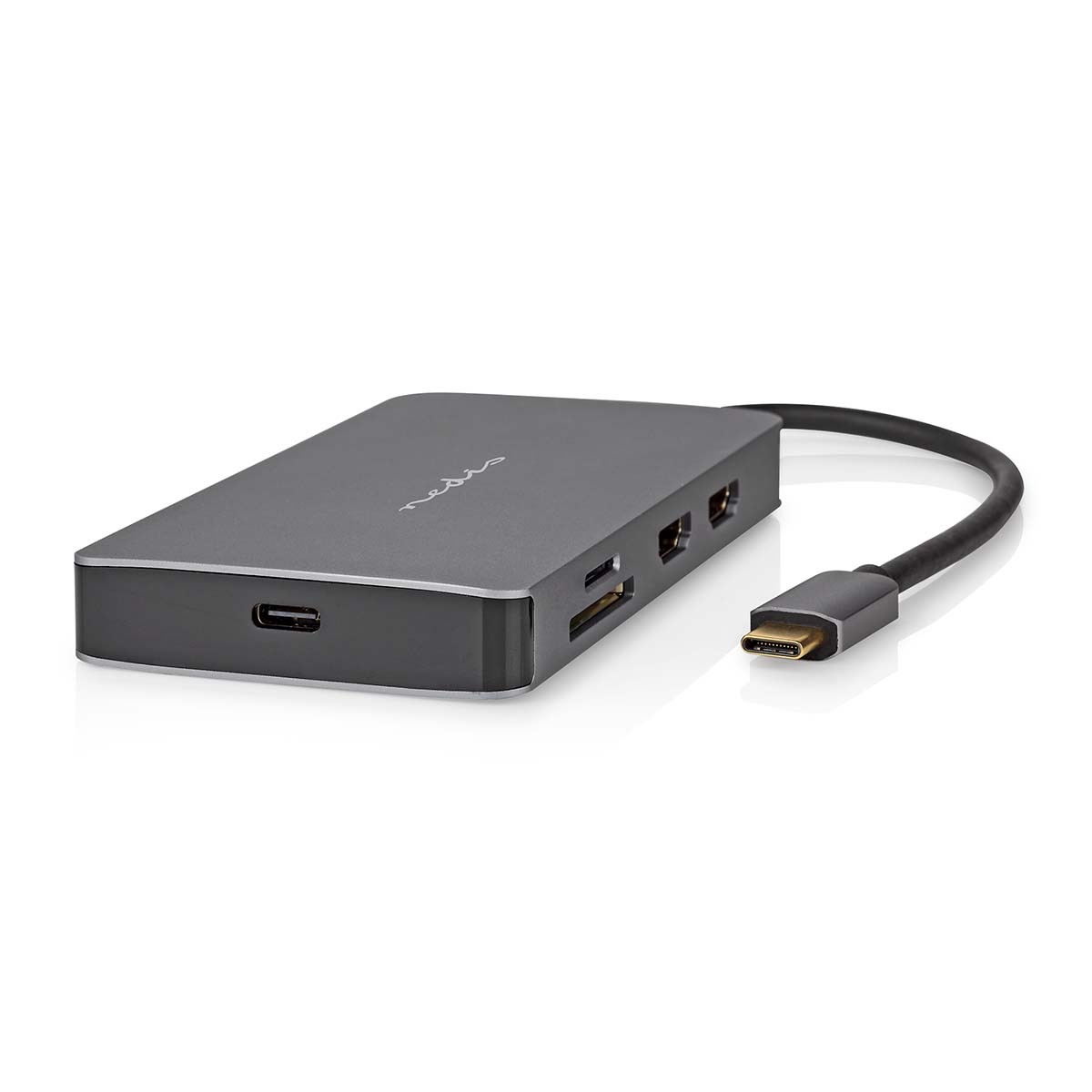 Hub USB-C avec Ethernet RJ45 4K HDMI et lecteur SD pour ordinateur de bureau