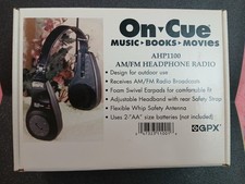 NEW NEVER OPEN IN BOX BATTERY OPERATED GPX ON-CUE AHP1100 AM/FM HEADPHONE RADIO