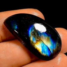 25 Ct Natural Flashy Labradorite Fancy Shape Cabochon Loose Gemstone 30X17X6 mm