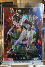 2025 Panini Select - Concourse Julio Jones #49 Red & Blue Shock Prizm