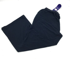 DG2 by Diane Gilman Women's Stretch Knit Solid Palazzo Pant Navy Small