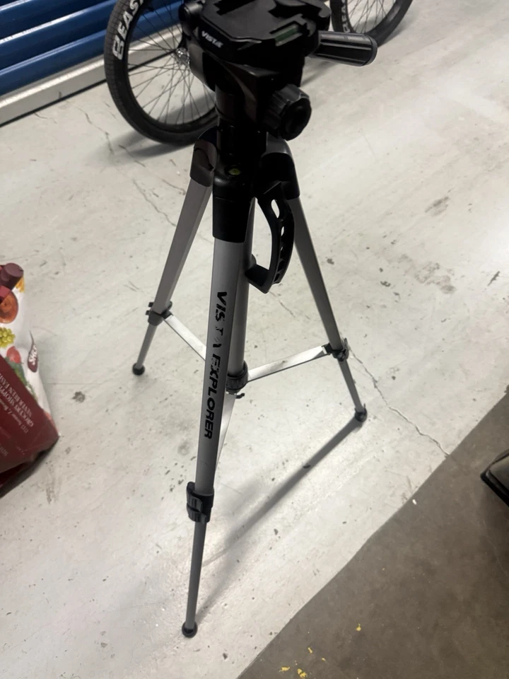 Soporte trípode para cámara Vista Explorer ligero profesional altura máxima 60" Foto 2 de 4