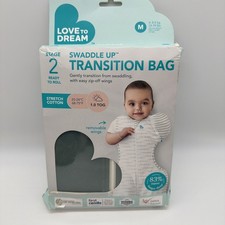Love To Dream Swaddle UP Transition Bag Stage 2 Sz Medium 13-19lbs Green 1.0 TOG