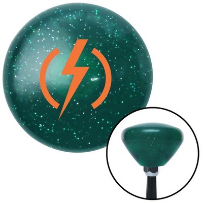 Orange Bolt Green Retro Metal Flake Shift Knob w/ M16x1.5 Insert Shifter Auto