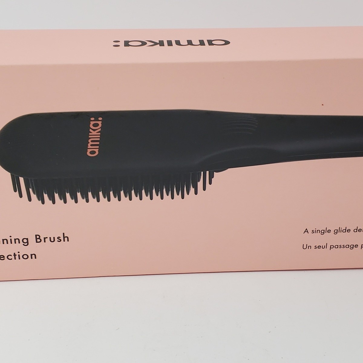 Amika Polished Perfection Straightening Brush Black Rose 