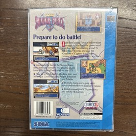 Shining Force CD (Sega CD, 1994) CIB Clean W/ Foam Insert And Reg Card