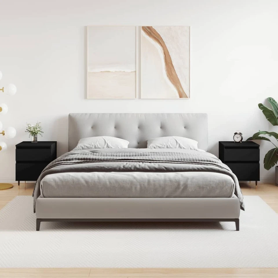 Bedside Cabinet, Bedside Cabinets, Comodino vidaXL - Immagine 2 di 4