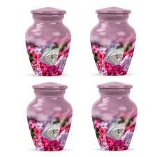 Elegant Butterfly Design Urns 3Inch Set Of 4 for Ashes Best Theme for Memorial