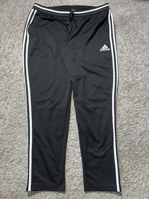 Adidas Striped Black Climacool Joggers Training Gym Soccer Sweatpants 2XL