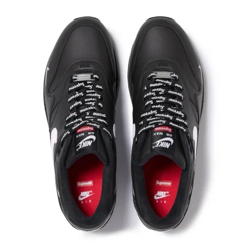 Supreme x Nike Air Max 1   Noir UK 7,5 ✅LIVRAISON RAPIDE✅