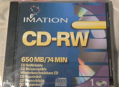 Imation CD-RW 650MB in Sealed Plastic