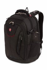 SWISSGEAR Black 15" Laptop Backpack USB Port Organizer Multi-Compartment