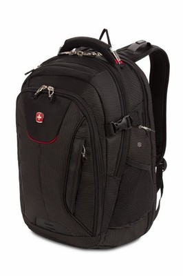 SWISSGEAR Black 15'' Laptop Backpack USB Port Organizer Multi-Compartment