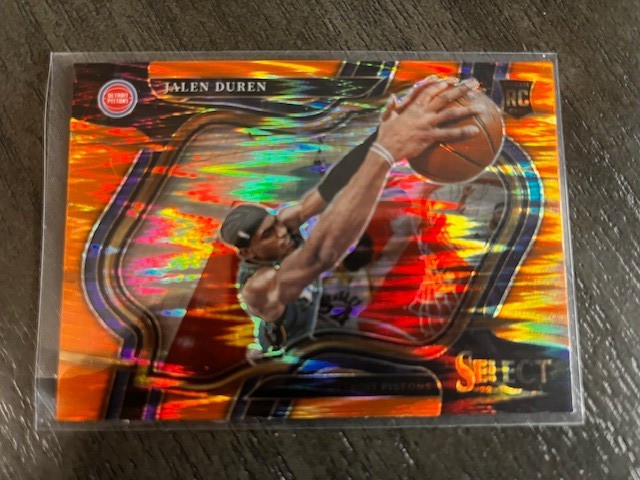 2022-2023 Select Courtside Orange Flash Jalen Duren RC. !!!!!