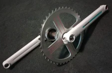 80s Redline Flight 401 Crankset & Bottom Bracket Sprocket Vintage Old School BMX