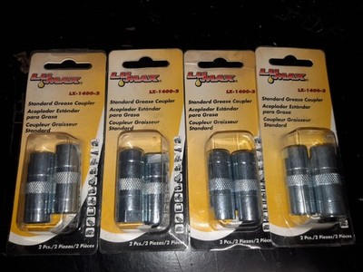 Lumax 1/8 in. NPT Standard Grease Coupler LX-1400-2 Lot Of 4