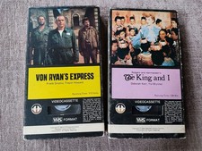 Two Vintage VHS Tapes 1956 King & I and 1965 Von Ryan's Express