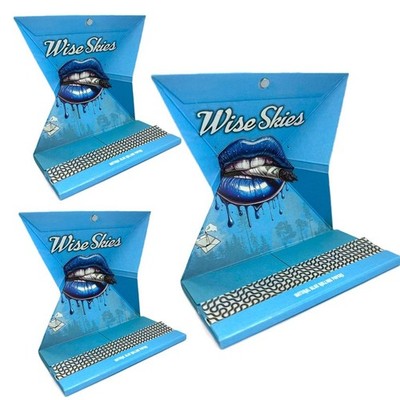 3 Hefte Wise Skies Blue Instant Rolling Tray Kit All-in-One Rolling Solution