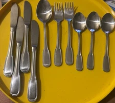 10 Pc GENSE Attache Satin SWEDEN Stainless Mixed 18/8 Flatware Teaspoons Forks