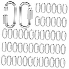 Pack Stainless Steel Quick Links M6 1/4 inch - Heavy Duty D Shape M6-2.28in 50