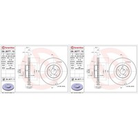 2X Brembo Bremsscheiben 293Mm InnenbelÜFtet Vorne | 09.9077.11