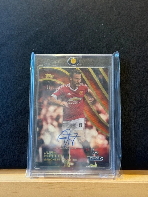 2015-16 Topps Premier Gold Orange 11/11 Juan Mata #74 Manchester United