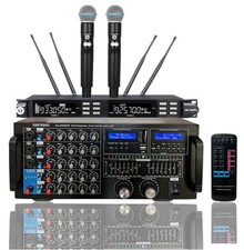 Singtronic Karaoke 3000W Amplifier Mixer Machine  UHF Wireless Microphones