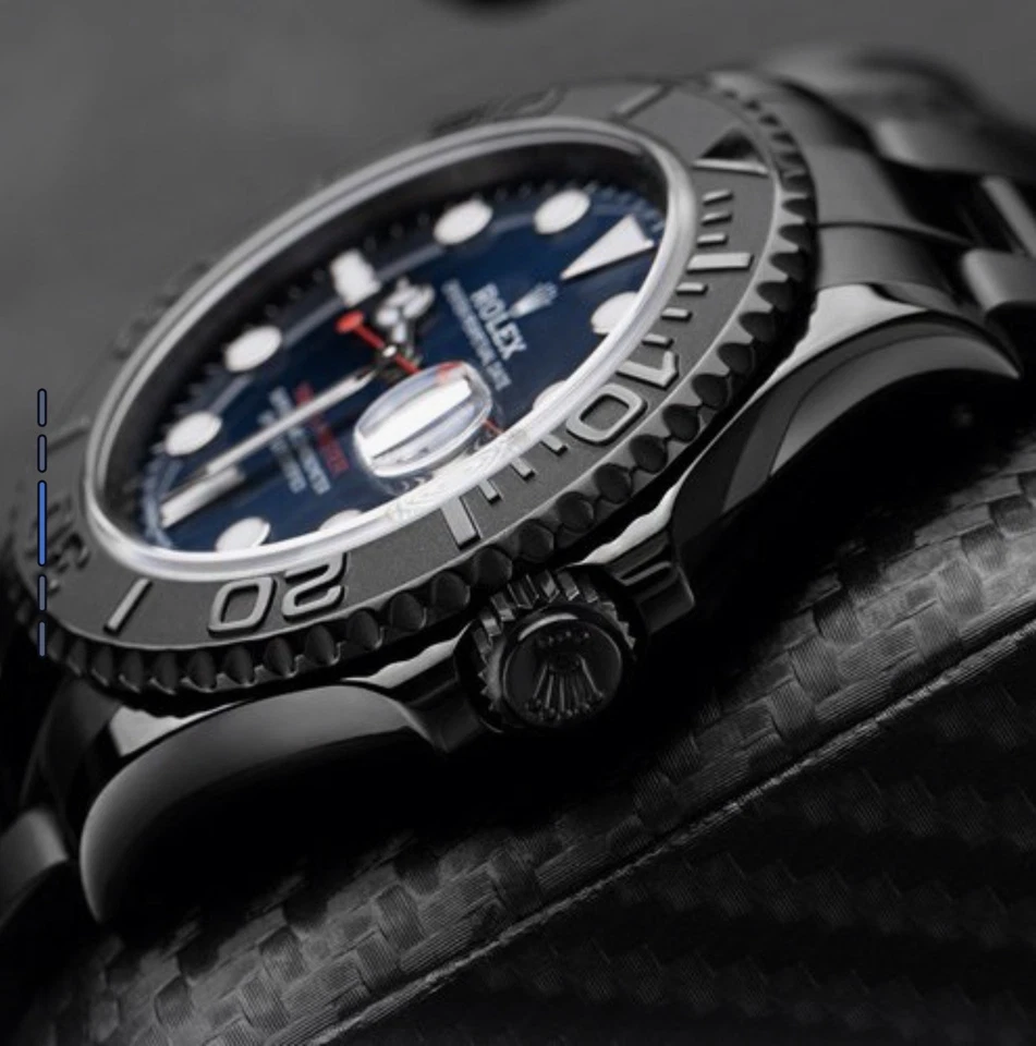 Reloj Rolex Yacht-Master 40 mm recubierto de PVD/DLC de acero inoxidable y platino Foto 4 de 4