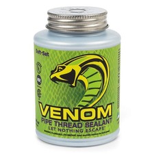 Venom Pro-Grade Pipe Thread Sealant, Soft-Set, High Viscosity, Low Odor, for ...