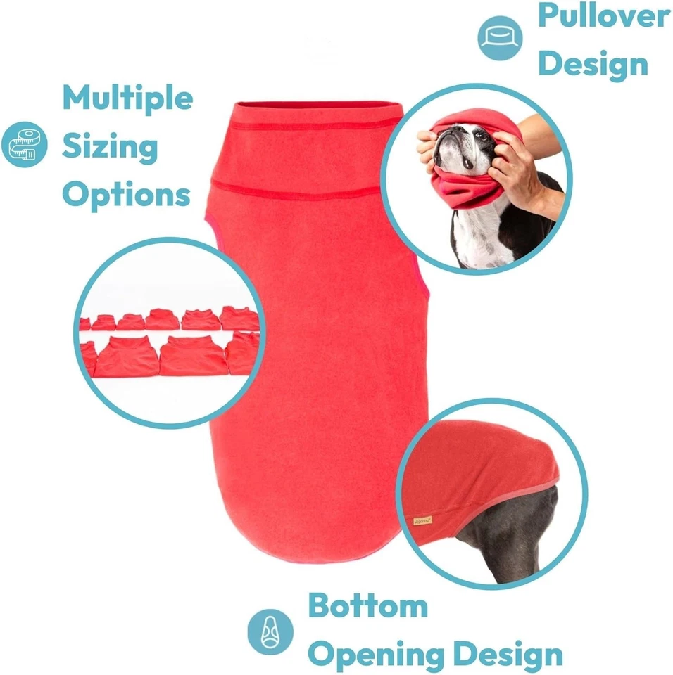 Gooby Microfiber Stretch Fleece Vest Dog Sweater - Warm Pullover (Refurbished) - Image 3 of 4