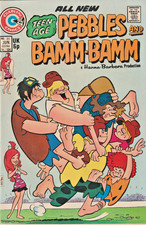 PEBBLES AND BAMM-BAMM #20  THE FLINTSTONES  HANNA-BARBERA  CHARLTON  1974 NICE!!