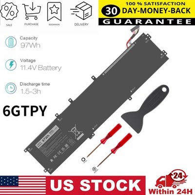  LOT 6GTPY Battery for Dell XPS 15 9570 9560 9550 Precision 5530 5520 5510 97Wh