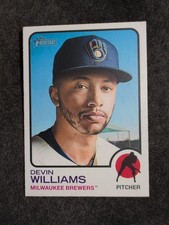 2022 Topps Heritage Devin Williams Milwaukee Brewers #329 Baseball Card 